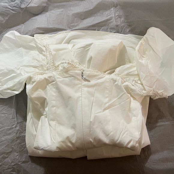 HOUSE OF CB 'Felizia' White Puff Sleeve Sundress - Picture 9 of 11